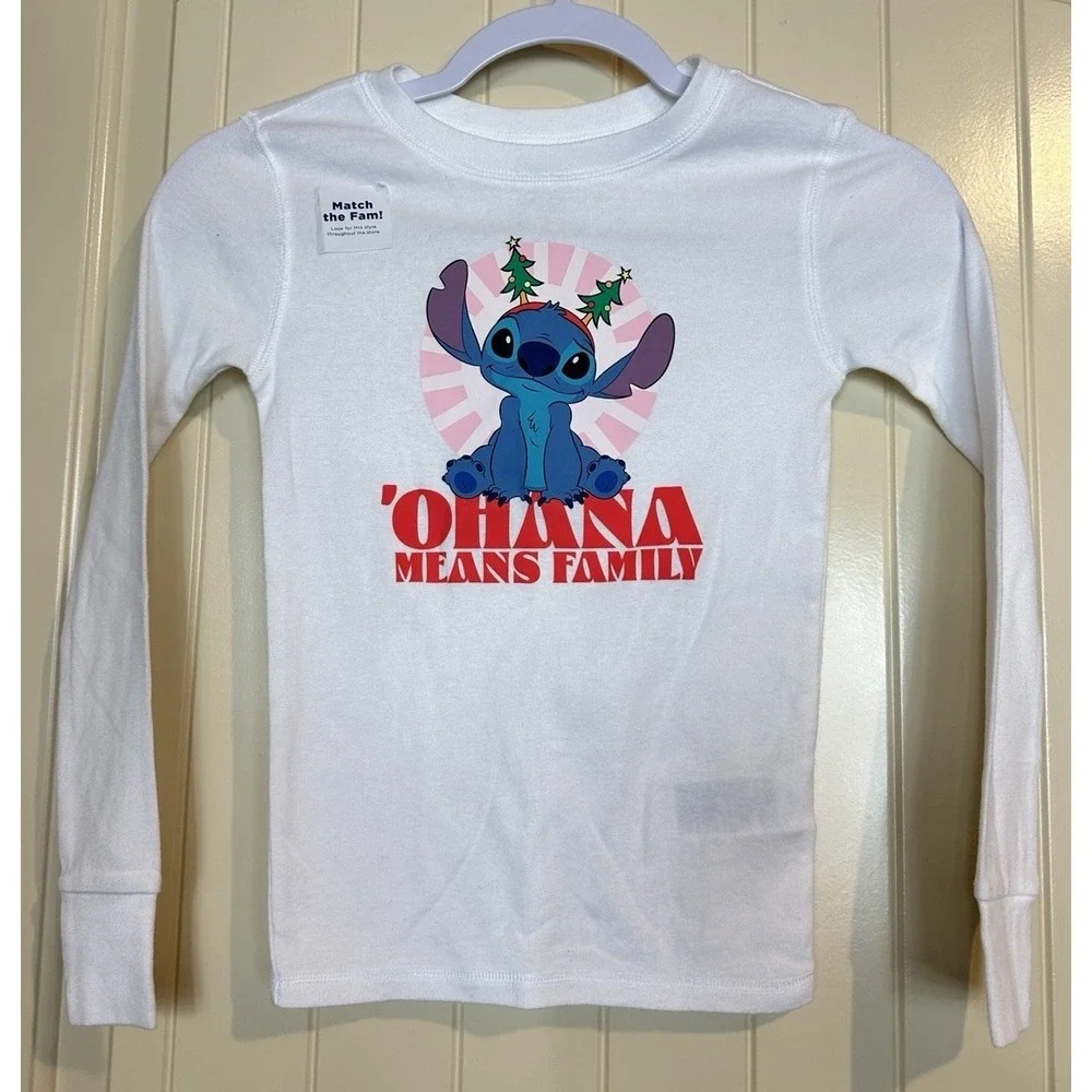 Old Navy x Disney Lilo & Stitch Long Sleeve Pajama Top Only Sz‎ M 8 New